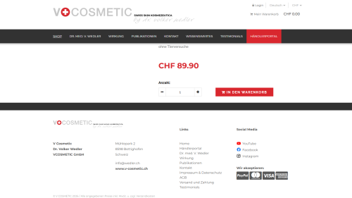 Shop Detailansicht