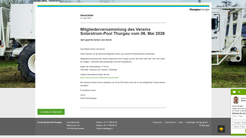 Newsletter Archiv Detailansicht