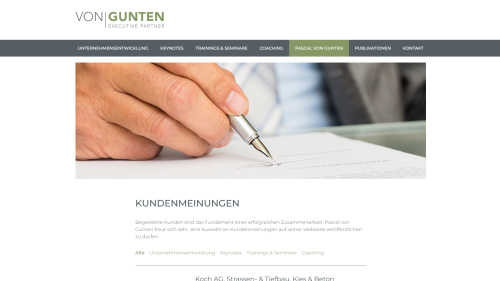 Kundenmeinung mit Filterfunktion