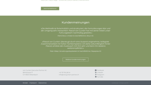 Unternehmensentwicklung Kundenmeinung