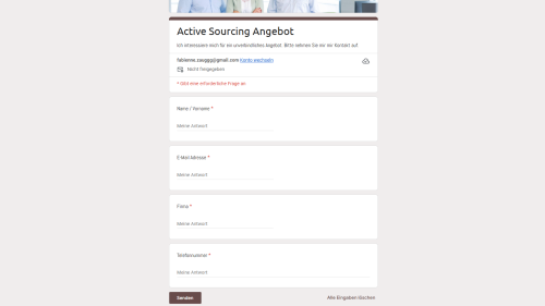 Executive search Formular