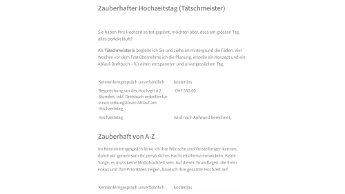 Planung und Organisation